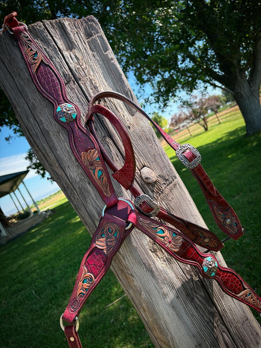 Breastcollar/one ear headstall