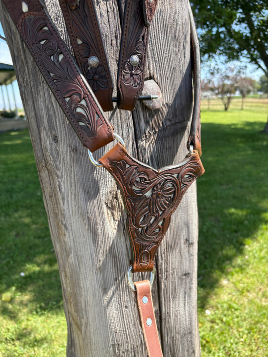 Breastcollar/one ear headstall